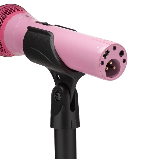 Alt view image 4 of 5 - SAMSON Q2U USB and XLR Handheld Dynamic Microphone | Cardioid Polar Pattern for Podcasting and Live Streaming Pink