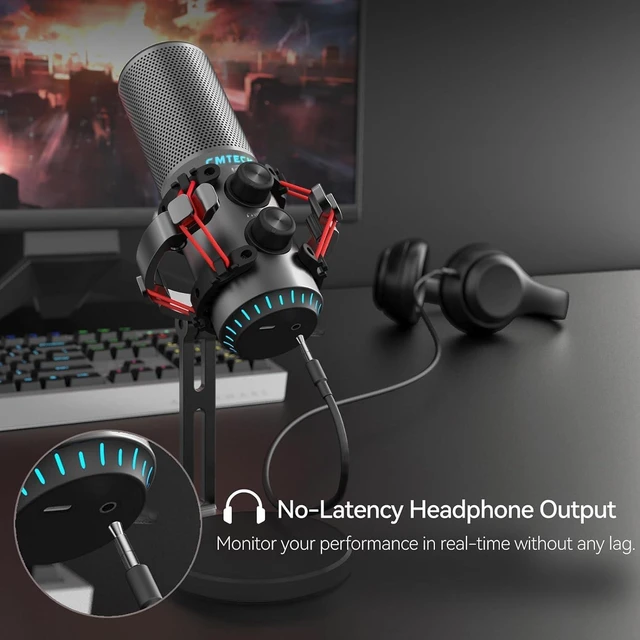 Alt view image 3 of 6 - CMTECK USB Microphone for PC