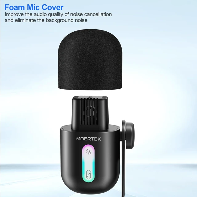 Alt view image 3 of 7 - MOERTEK USB Microphone for PC, Cardioid Condenser Microphone with Active Noise Cancellation, Quick Mute, Built-in Headphone Jack, Gaming Mic with Table Stand, for Live Streaming, Instruments, Podcast