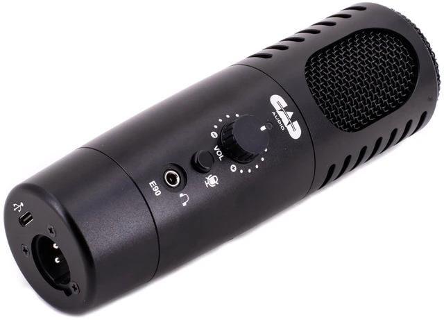 Alt view image 6 of 7 - CAD Audio E90 Dynamic Front-Address Broadcast Microphone XLR & USB-C Out