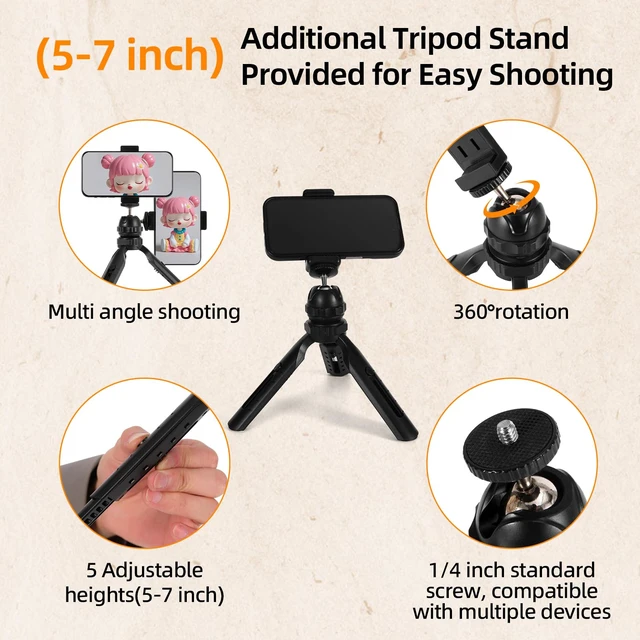 Alt view image 4 of 7 - Light Box with Tripod, 12/16/20/24/32 Inch Lightbox with CRI>95 152 White Warm LED Light Beads. Portable Photo Light Box with 6 Colors PVC Backdrops. Dimmable Shooting Tent Kit for Studio Photography