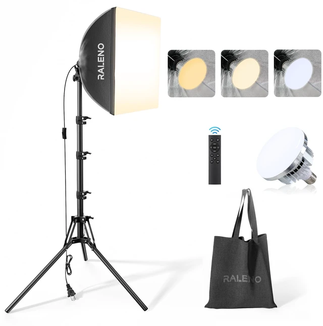 Main image of 16"x16" Softbox Photography Lighting Kit for Video Recording Studio | 2500K-7500K & 2.4G Remote Studio light , 50W & CRI97 Adjustable LED Bulb for Video Recording Photography Shooting Streaming