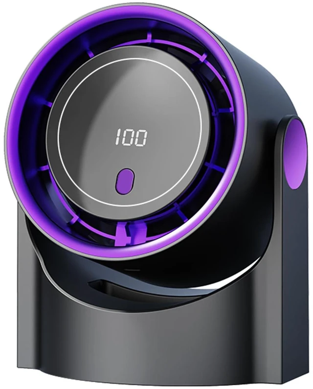 Main image of WLxsyzka Portable Rechargeable Desk Fan, USB Battery Operated Personal Small Fan with Digital Display, Adjustable 100 Speed Quiet Cooling Fan for Bedroom, Office, Travel, Camping & Desktop