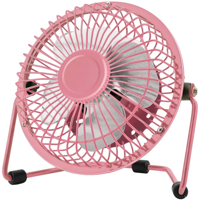 Main image of Chchmu USB Fan 6 Inch Mini USB Desk Table Fan Personal Portable Desktop Cooling Fan Powered by USB PC Netbook for Camping Home Office Outdoor Travel, Strong Wind, Pink