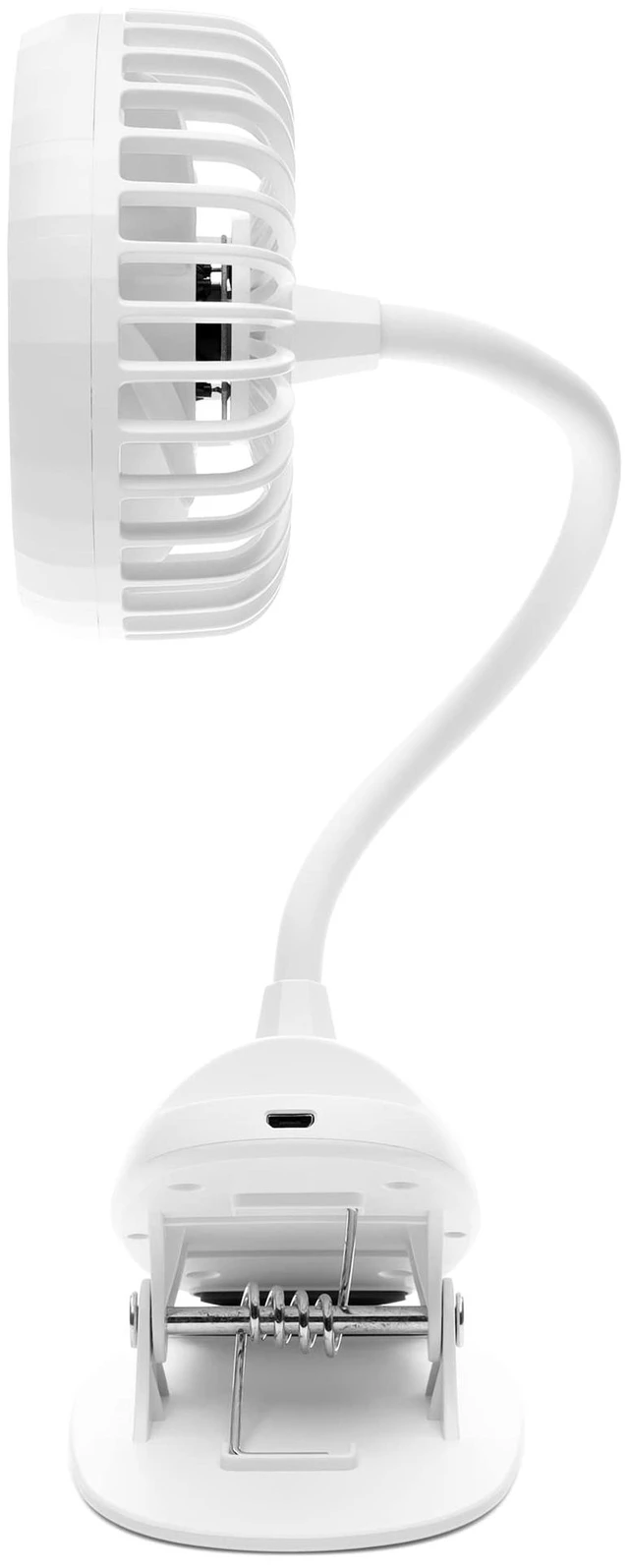 Alt view image 2 of 7 - O2COOL Rechargeable USB Battery Clip Fan with Gooseneck 3-Speed