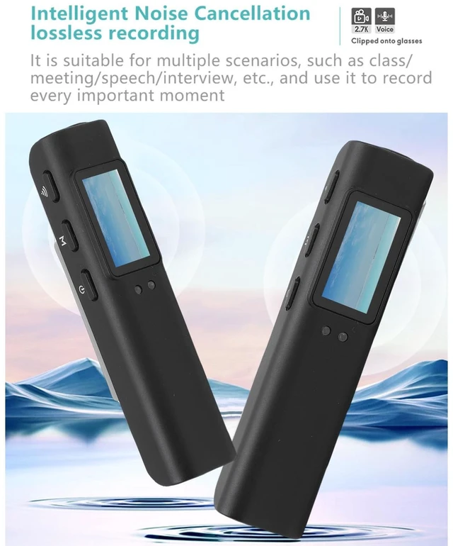 Alt view image 2 of 7 - Decumeby 2.7K Glasses Camera, 0.96 Inch Display Camera with Glasses 110 Wide Angle FPV Sports Cam with 2 Axis Stabilization for Cycling Hiking Pet Walking Travel (Black)