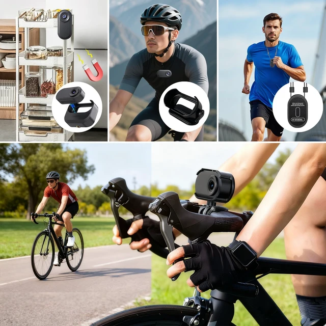 Alt view image 5 of 7 - 7JI Mini Body Camera 1080P,128G Wearable Action Cam with Magnetic Charging Case, Thumb Size POV Camera, Premium Portable Camcorder Mount Anywhere for Work, Outdoors Activities, Pet