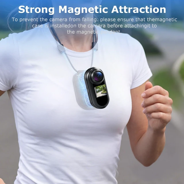 Alt view image 7 of 7 - icamdoor 2K Mini Thumb Action Camera, Body Camera with Audio and Video Recording, with WiFi & Dual Display, Portable Wearable Video Recorder POV Cam for Sports Travel Vlogging Skiing Hiking Cycling