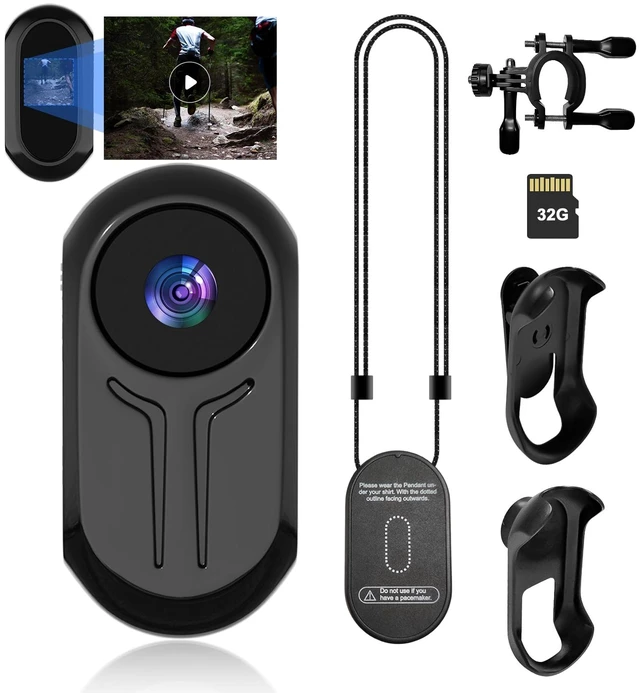 Main image of HSKAH Mini Body Camera 1080P, Thumb Size Wearable Action Body Cam with Magnetic Clip - Portable POV Body Worn Camera for Outdoor Security, Travel, Sports (32GB
