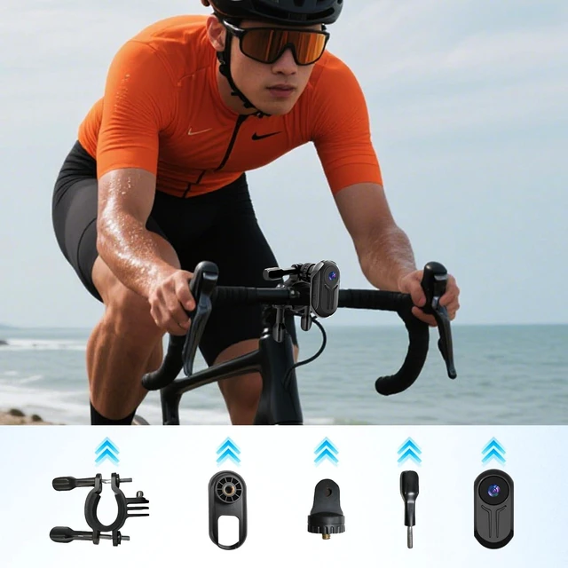 Alt view image 7 of 7 - HSKAH Mini Body Camera 1080P, Thumb Size Wearable Action Body Cam with Magnetic Clip - Portable POV Body Worn Camera for Outdoor Security, Travel, Sports (32GB