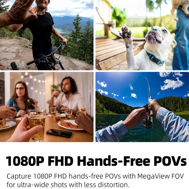 Alt view image 5 of 6 - dahocamgo Mini Body Camera, 64GB Wearable Camera | for Work, Travel, Pet Walks, FHD 1080P, Thumb Size, Action Snap Cam, POV Snapcam, Hands Free Recording