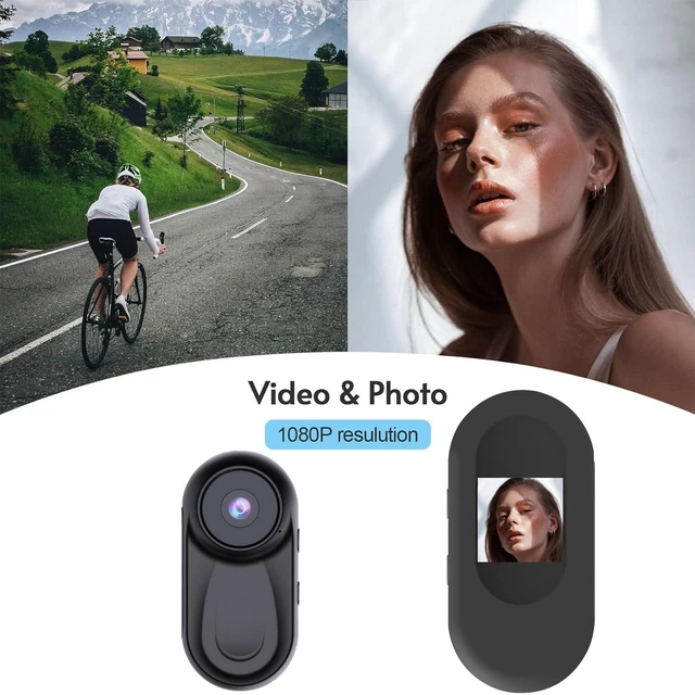 Alt view image 5 of 7 - B-Qtech Mini Action Camera Thumb Portable Wearable Body Cam | Video Recording Camcorder for Bicycle, Motorcycle, Sports, Security Guards, Daily Work, Outdoor Travel