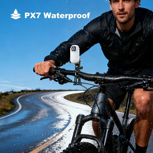 Alt view image 6 of 7 - 4K Mini Action Camera with 1.5" Screen, 128GB WiFi Wearable Body Cam | Thumb-Sized POV Sports Camera, Charging Case & Magnetic Lanyard, for Motorcycle Helmet Vlogging Cycling