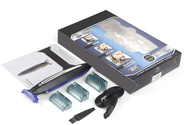 Alt view image 6 of 6 - Mens Hair Trimmer & Body Shaver that Trims, Edges, Shaves, and Grooms - Rechargeable Beard Trimmer for Men
