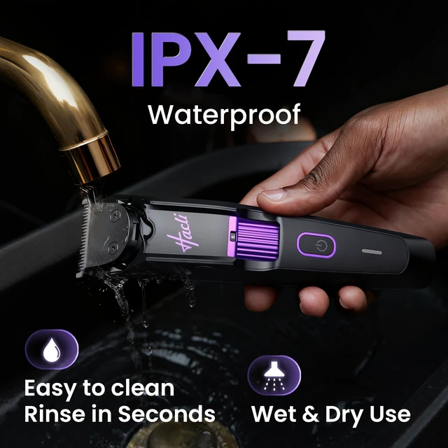 Alt view image 5 of 7 - HACU Cordless Beard Trimmer for Men - Facial Hair Trimmer with Precision Dial, 20 Adjustable Length Settings, IPX7 Waterproof Wet/Dry Use, Grooming Gift for Dad, Husband & Him