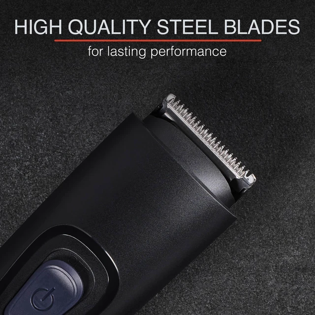 Alt view image 2 of 4 - Remington Rechargeable Beard Trimmer Kit, Mustache, Nose Hair, Detailing | Bonus Battery Nose Trimmer, Adjustable Comb with 9 Length Settings, Self-Sharpening Blades, Up to 45 Minutes Cordless Use