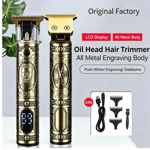 Alt view image 6 of 6 - Daydayone Beard Trimmer for Men, Zero Gap T-Blade Professional Hair Clipper | Rechargeable with LED Display, 180-Min Runtime, all-Metal Body, Precision Edger Clippers, Beard Mustache & Hair Trimming