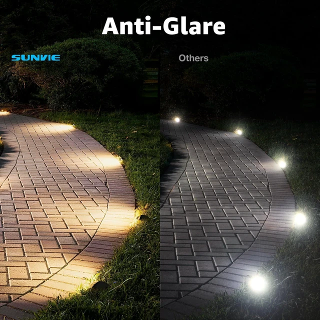 Alt view image 5 of 7 - SUNVIE 5W 3000K Low Voltage Well Lights Landscape LED in Ground, 6 Pack | 12-24V AC/DC, Anti-Glare, Die-cast Aluminum, Waterproof, Fastlock2 Wire Connectors, Landscape Lighting for Walkway, Pathway