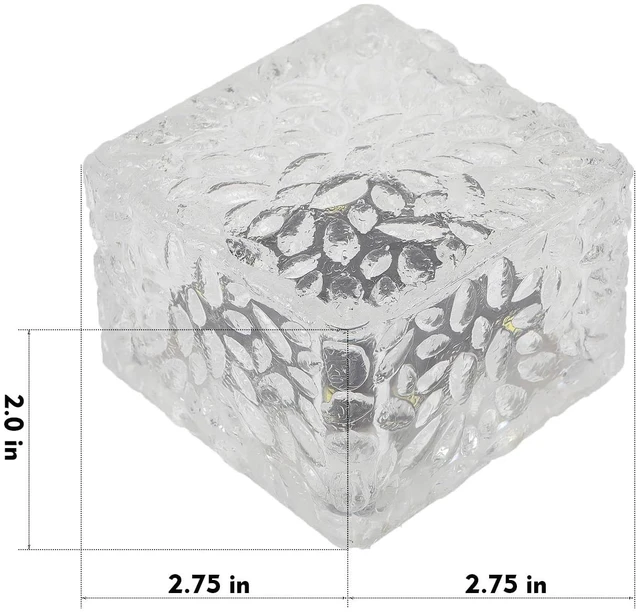Alt view image 3 of 7 - JKIMK Solar Brick Lights Outdoor Solar Lights Outdoor Waterproof Patio | Patio Clearance Garden Decor for Outside 6 Packs for Patio,Yard,Walkway,Pathway Decor
