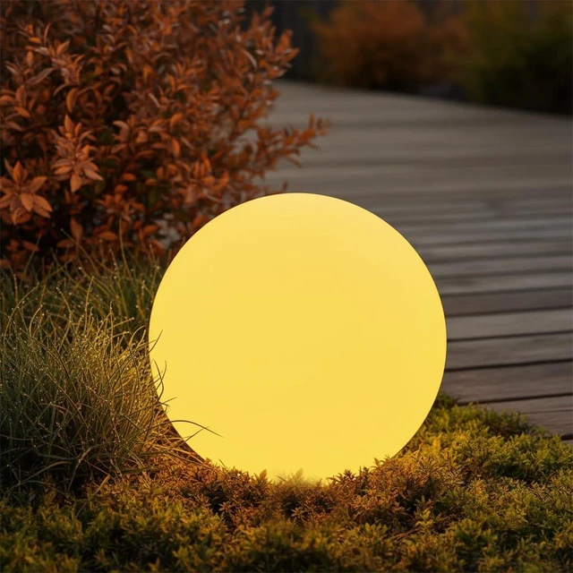 Main image of 8 inch Solar Glowing Globe Light, 16 RGB Colors Changing Solar Garden Ball Light, Auto-On/Off LED Glow Ball W/Remote, Waterproof Landscape Lighting Globe W/Ground Stake for Patio Yard Pathway Decor