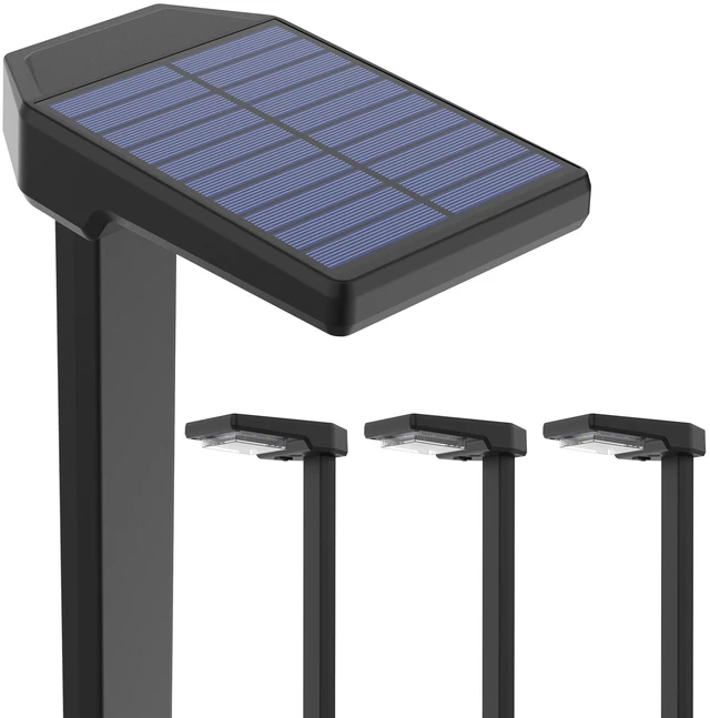 Main image of AUDERWIN Solar Pathway Lights Outdoor, Smart Color Changing 9-in-1 Modes | 4 Pack Solar Lights Outdoor Waterproof, Bright Landscape Lighting for Walkway, Garden, Yard (Warm White/Cool White/RGBCW)