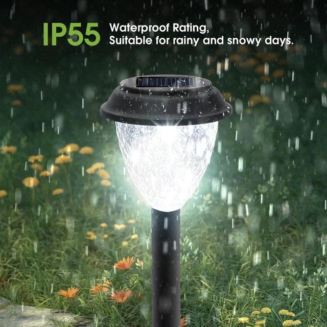 Alt view image 2 of 7 - GOODFOEVER Solar Pathway Lights Outdoor, 10 Pack Solar Lights Outdoor Waterproof for Outside, Garden Decor for Yard, Patio, Landscape, Planter, Walkway, Driveway