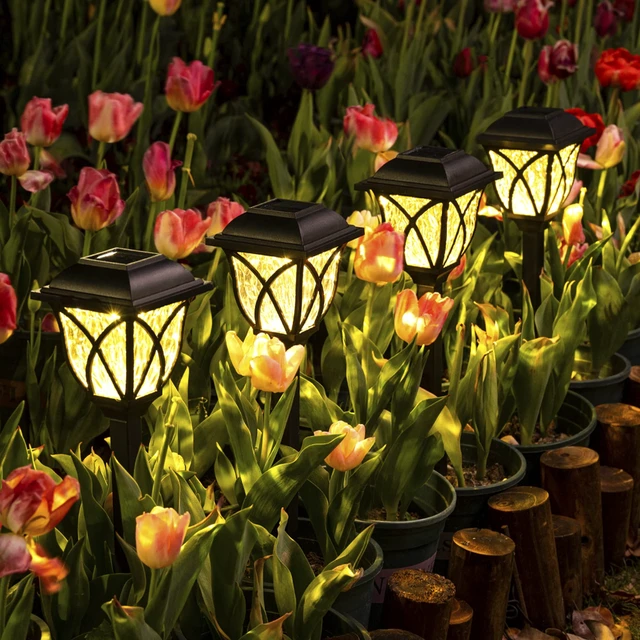 Alt view image 4 of 7 - Solpex Solar Pathway Lights Outdoor, LED Solar Garden Lights, Waterproof Solar Landscape Lights for Lawn, Patio, Yard, Garden, Walkway. (6 Pack)