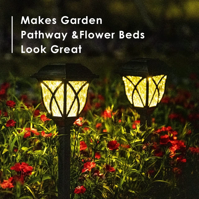 Alt view image 2 of 7 - Solpex Solar Pathway Lights Outdoor, LED Solar Garden Lights, Waterproof Solar Landscape Lights for Lawn, Patio, Yard, Garden, Walkway. (6 Pack)