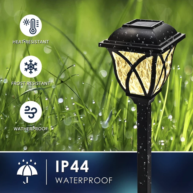 Alt view image 6 of 7 - Solpex Solar Pathway Lights Outdoor, LED Solar Garden Lights, Waterproof Solar Landscape Lights for Lawn, Patio, Yard, Garden, Walkway. (6 Pack)