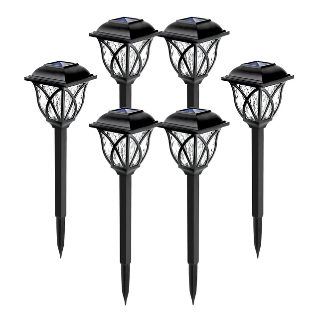 Alt view image 7 of 7 - Solpex Solar Pathway Lights Outdoor, LED Solar Garden Lights, Waterproof Solar Landscape Lights for Lawn, Patio, Yard, Garden, Walkway. (6 Pack)