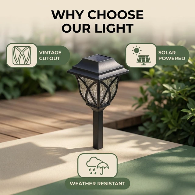 Alt view image 5 of 7 - dojune Solar Pathway Lights, White, Outdoor Lights for Patio Yard Garden | Colorful for Lawn and Walkway 6pieces/Pack (White), Waterproof LED Garden Stake Lanterns