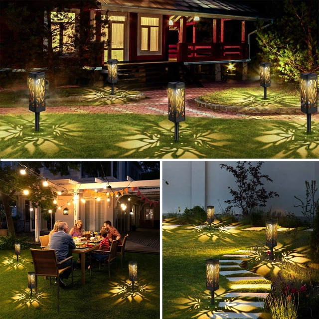 Alt view image 7 of 7 - TomCare Solar Lights Outdoor Bright Solar Pathway Lights, 8 Pack | Bigger Size, Charges in 6-8 Hours, 10-12-Hour Runtime, IP65 Waterproof, Auto On/Off for Landscape, Yard, Garden, Walkway