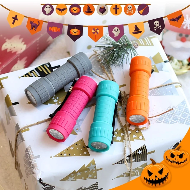 Alt view image 2 of 7 - FASTPRO 10-Pack 9-LED Mini Flashlight Set with AAA Batteries Included | Small FLashlights with Lanyard, For Class Teaching, Camping, Wedding Favor, Bulk Holiday Gifts