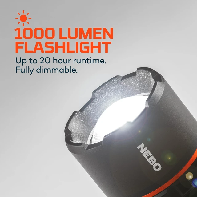 Alt view image 2 of 7 - NEBO SLYDE KING Flashlight | High Lumens, Rechargeable COB Work Light & LED Flashlight, Waterproof, Magnetic Base, Great for Camping & Hunting, Includes Charging Cable