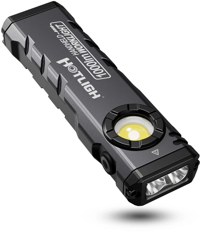Main image of HOTLIGH ZF8329 Rechargeable EDC Flashlight, 1000Lumens LED Flashlight Rechargeable with Turbo Mode, Small Flashlight with Magnetic Base & Clip, Pocket Flashlight for Home, Camping and Emergencies