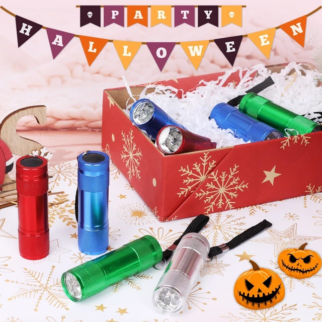 Alt view image 2 of 7 - FASTPRO 20-Pack Aluminum 6-LED Flashlights Set with AAA Batteries Included | Mini Flashlights with Lanyard, Flashlights Bulk, Holiday Gifts