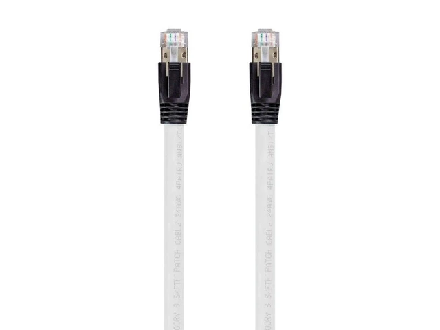 Alt view image 4 of 7 - Monoprice Cat8 Ethernet Network Cable - 5 Feet - Black | 2GHz, 40Gbps, 24AWG, S/FTP - Entegrade Series