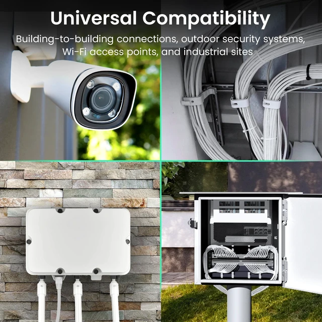 Alt view image 6 of 7 - GEARit Cat7 Outdoor Ethernet Cable 50ft White Cat 7 Shielded SFTP | Pure Copper Conductors, UV Resistant LLDPE Jacket, Direct Burial and In-Ground Rated, PoE Ready, Router Switch Camera NVR
