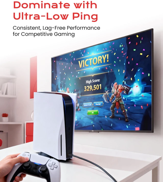 Alt view image 3 of 7 - LINKUP Cat 8 Ethernet Cable | Long Internet Cord | High Speed LAN Connection | RJ45 connectors | Use with Cat 5/ Cat 6/ Cat 7 | Optimal for Gaming
