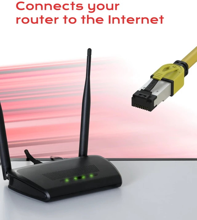 Alt view image 5 of 7 - LINKUP Cat 8 Ethernet Cable | Long Internet Cord | High Speed LAN Connection | RJ45 connectors | Use with Cat 5/ Cat 6/ Cat 7 | Optimal for Gaming