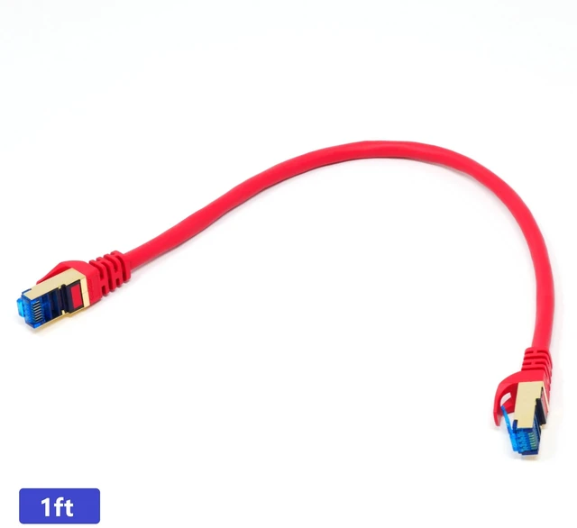 Alt view image 6 of 7 - QualGear Cat 7 Ethernet Patch Cable, 50 Feet, Blue | 10 Gbps, 600 MHz, Double Shielded S/FTP, 26 AWG OFC, PoE Supported, QG-CAT7R-50FT-BLU