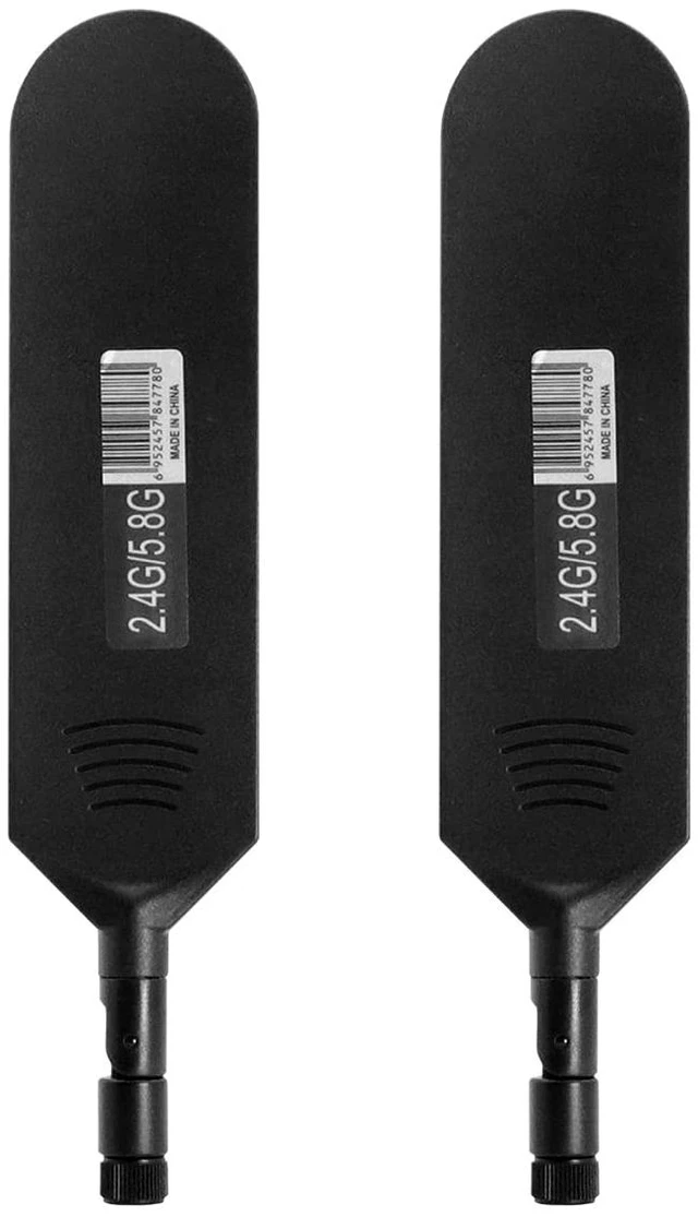 Alt view image 2 of 5 - CHUNCHEN Dual Band WiFi 2.4GHz 5.8GHz 12dBi High Gain Omnidirectional Glue Stick Antenna RP SMA Male Connector Antenna for WiFi Router Wireless Network Card (Black,2pcs)