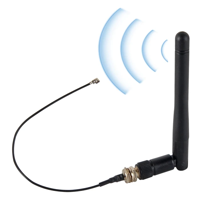 Alt view image 5 of 6 - 10Set 3dBi WiFi Antenna 2.4GHz Antenna for USB Adapter with U.FL to Female SMA Cable for Arduino Wemos D1 M1 ESP8266 ESP32 ESP-07