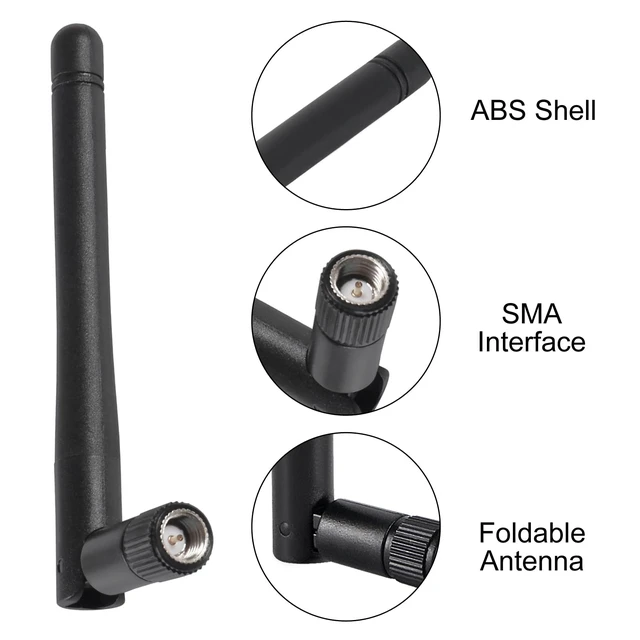 Alt view image 3 of 6 - 10Set 3dBi WiFi Antenna 2.4GHz Antenna for USB Adapter with U.FL to Female SMA Cable for Arduino Wemos D1 M1 ESP8266 ESP32 ESP-07