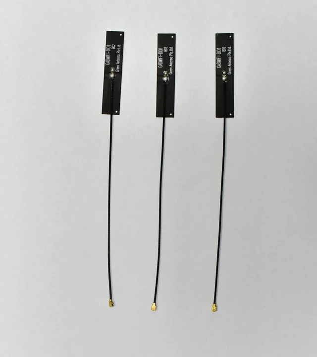 Main image of Dual Band WiFi Antenna, 2.4GHz/5GHz FPC, IPEX1 Connector with Various Cable Length, 3-Pack, Black (15CM Cable Length)