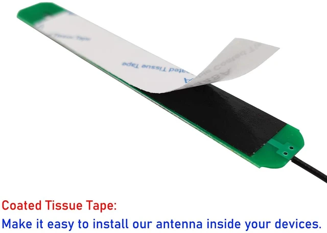 Alt view image 3 of 5 - Internal Laptop WiFi Antenna 8dBi Dual-Band Mini PCIe U.FL MHF1 Cable 50cm | 2.4GHz 5.8GHz, PCB design, UFL Connector. Mini PCIe wifi card antenna onlynot for M.2/NGFF