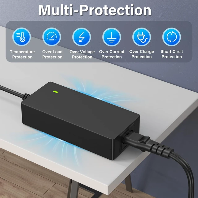 Alt view image 5 of 7 - 19V 6.3A 120W Power Cord Charger for Intel NUC 13 10 14 12 11 Pro Kit Mini | Adapter Power Supply for Intel NUC NUC10i7FNH Replacement PERFEIDY