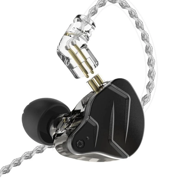 Alt view image 3 of 7 - KZ ZSN PRO X Wired Earbuds, in-Ear Monitor Headphones with Dual Driver-Clear Sound and Ergonomic Custom-Fit Earpieces (S/M/L),Gaming Earbuds,3.5mm Jack for Phones Computer Laptops (Black Without Mic)