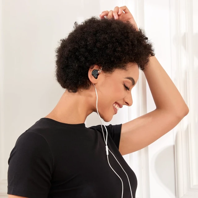 Alt view image 2 of 7 - KZ ZSN PRO X Wired Earbuds, in-Ear Monitor Headphones with Dual Driver-Clear Sound and Ergonomic Custom-Fit Earpieces (S/M/L),Gaming Earbuds,3.5mm Jack for Phones Computer Laptops (Black Without Mic)