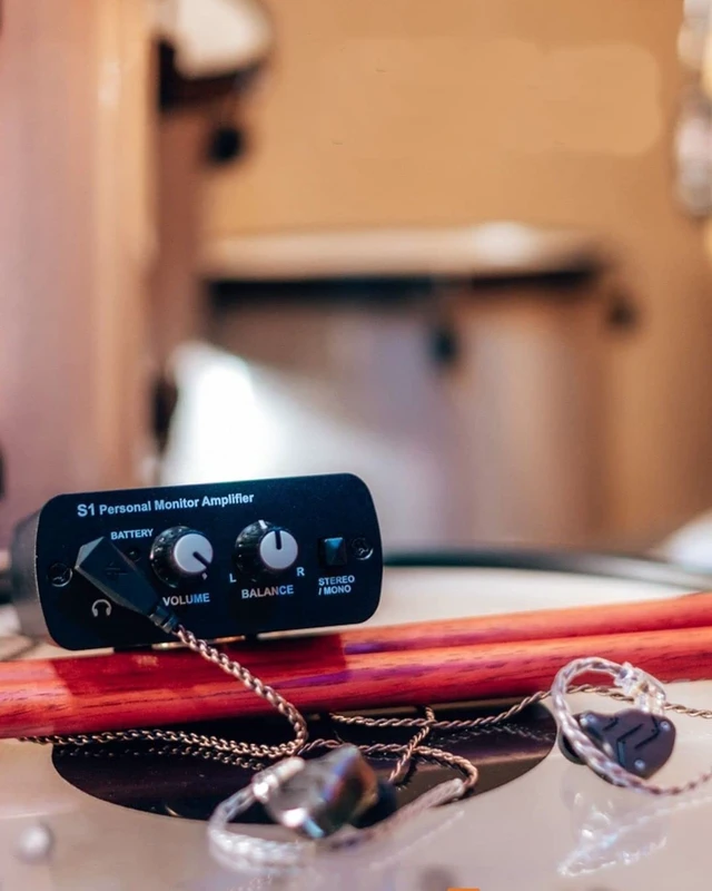 Alt view image 3 of 7 - ANLEON S1 Personal In-Ear Monitor Headphone Amplifier for drummers keyboardist guitar player vocalist bass player in-ear amp IEM system